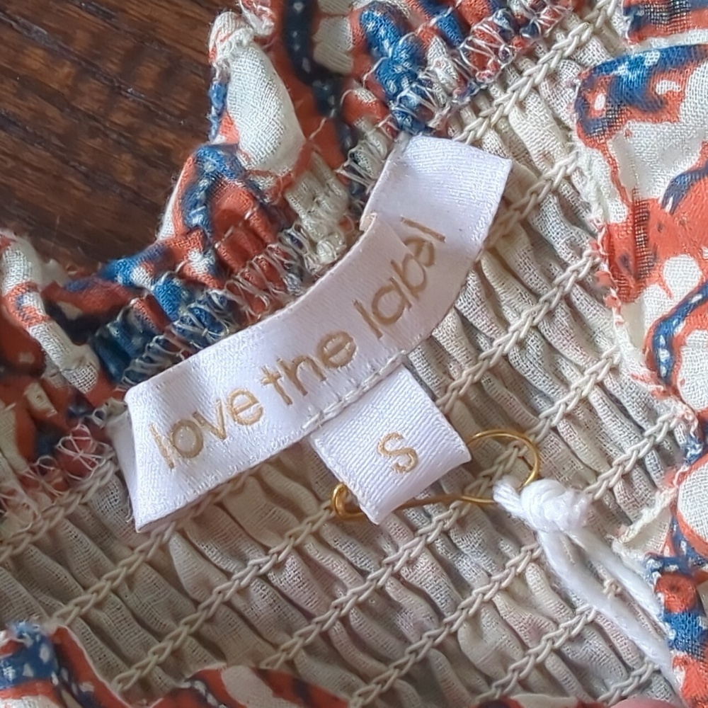 ANTHRO I NWT Smocked Tiered Boho Foral Mabel Maxi Dress by Love the Label, S - Picture 7 of 16